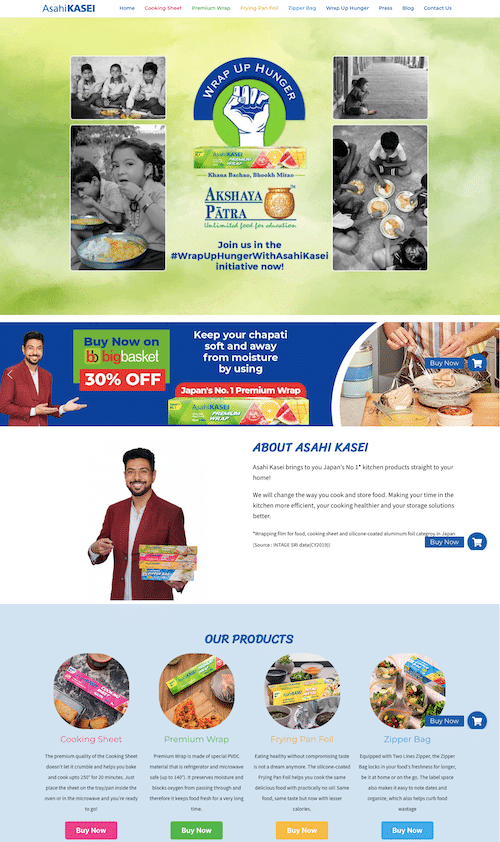 Asahi Kasei India website design case study