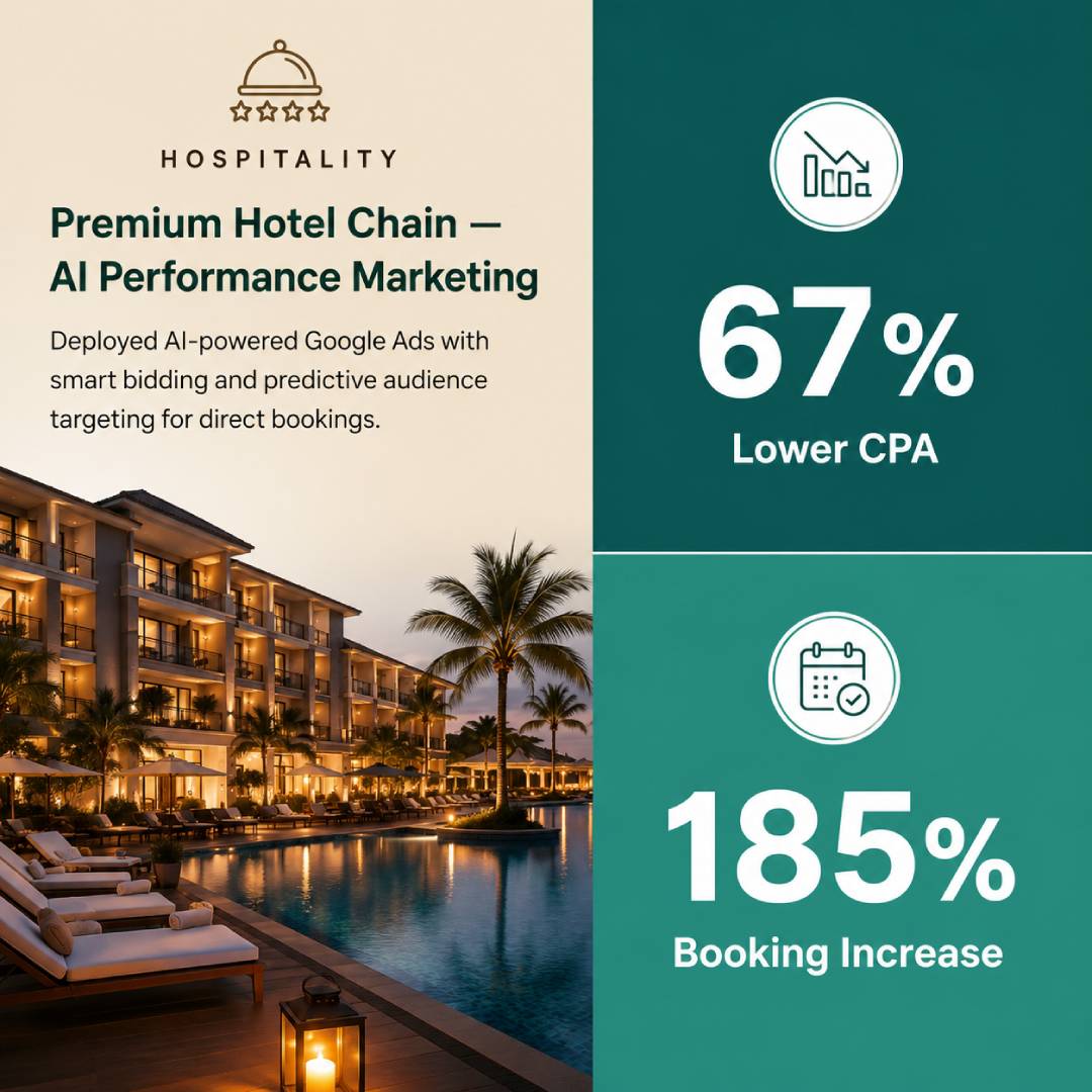 Premium Hotel Chain AI Performance Marketing
